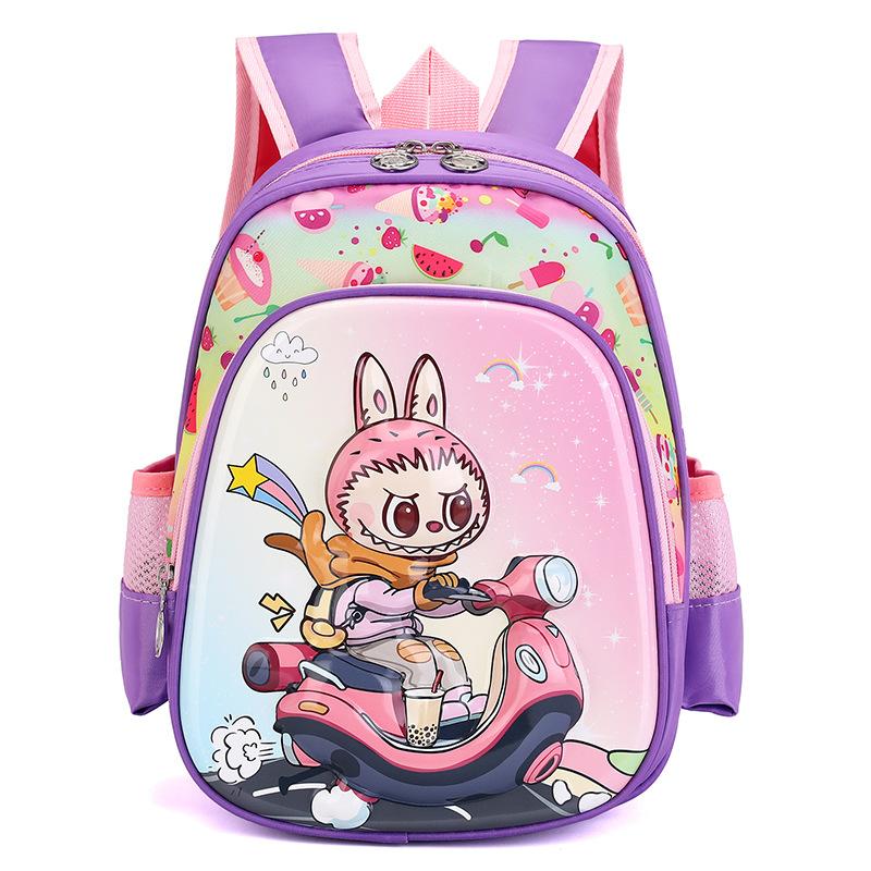 12-inch Schoolbag Boy Backpack 3D Three-dimensional Hard Shell Pull Cloth Cartoon Cute Girl Student Bag CLE