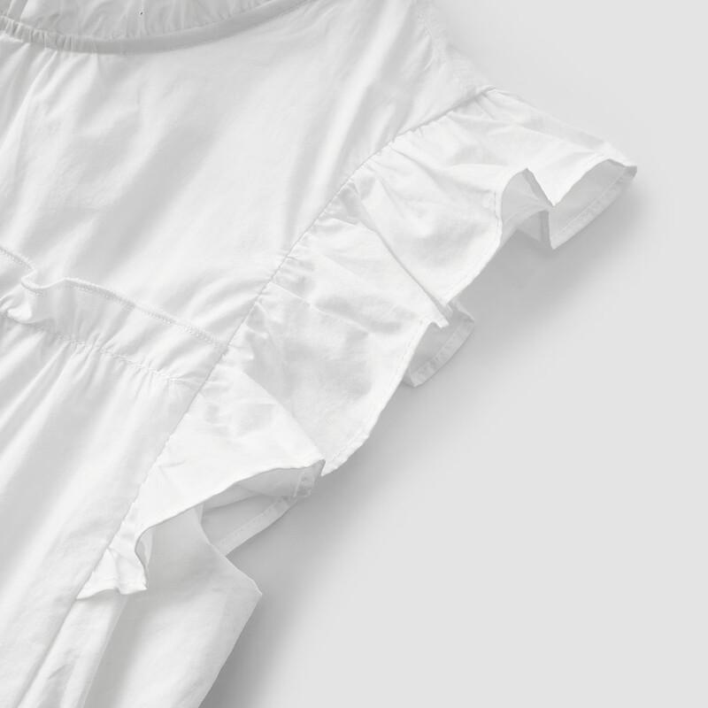 Semir Women's Ruffle Sleeve Tiered Mini Dress