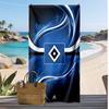 Asciugamano da Spiaggia con Stampa Calcio Hamburger SV, Asciugamano Grande Morbido ad Asciugatura Rapida per Spiaggia Campeggio Nuoto