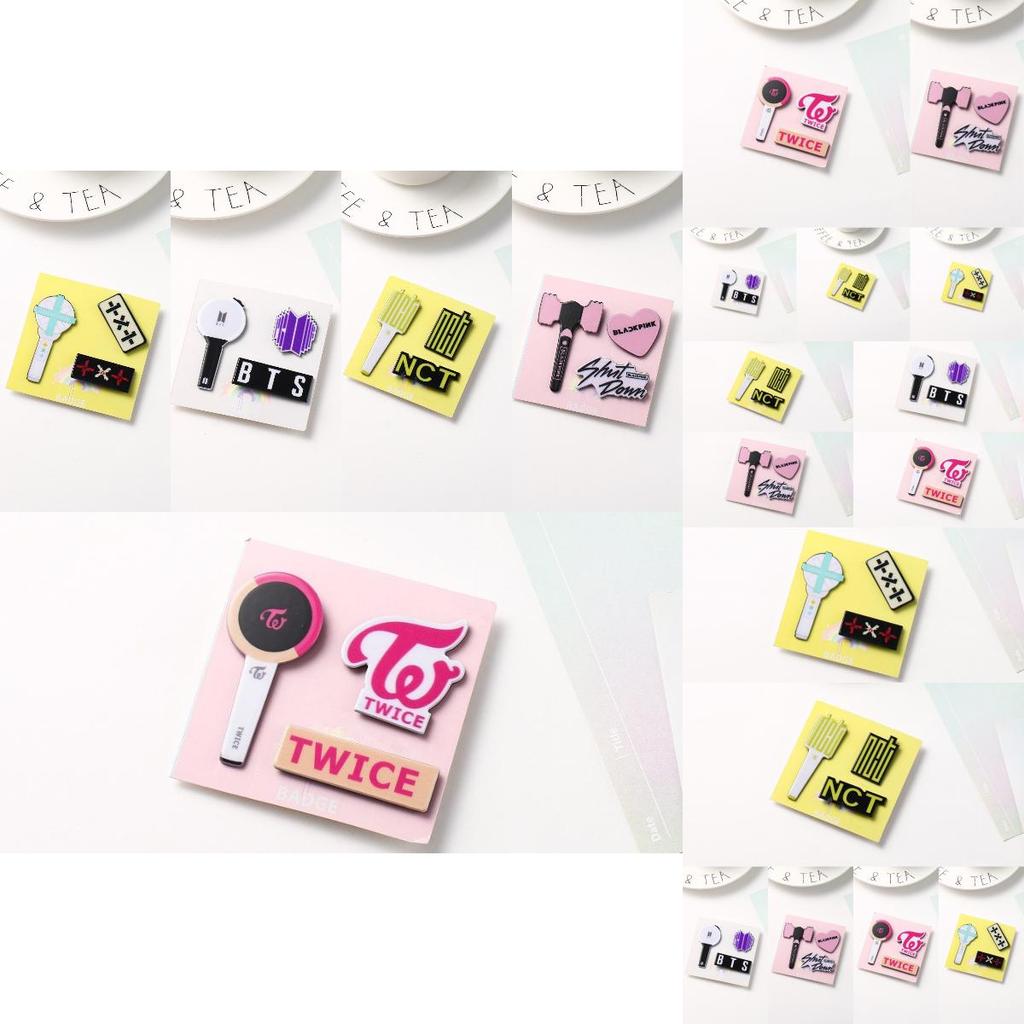 Stray Kids Bulletproof Powder Ink Acrylic Pin Set A Unique And Decorative Addition To Your Outfit