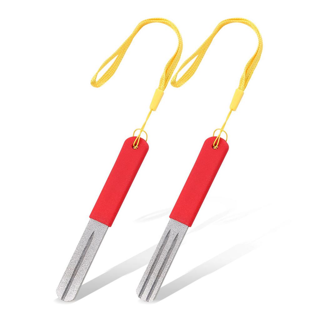 Fish Hook Hone Sharpener Double Side Fish Hook Grinding Stone Fishhook Sharpening Whetstone Diamond File Sharpening Tool