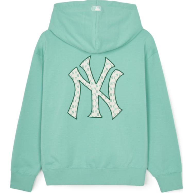 New MLB Monogram Collection New York Yankees Big Lux Overfit Sweatshirt Unisex Green 3AHDM0144-50MTM