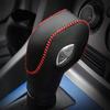 Car Leather Right Hand Drive Gear Shift Knob Cover for Ford EcoSport Escape Fusion C-Max Energi Wagon Fiesta Focus Transit Van