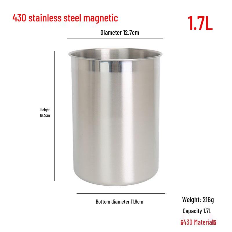 304 Stainless Steel Drop-proof Straight Cylinder Water Cup Without Handle.