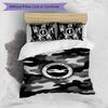 Brighton & Hove Albion Football Printed 3 Pieces Bedding Set, Comfortable Skin Friendly Bedroom Duvet Cover Set