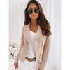 Leather & Suede - Hot Selling Women's Fashion Casual Faux Suede Moto Jacket with Zipper & Buttons, In Stock