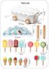 Wooden Ice Cream Cart Role-Play Toy for Parent-Child Interaction