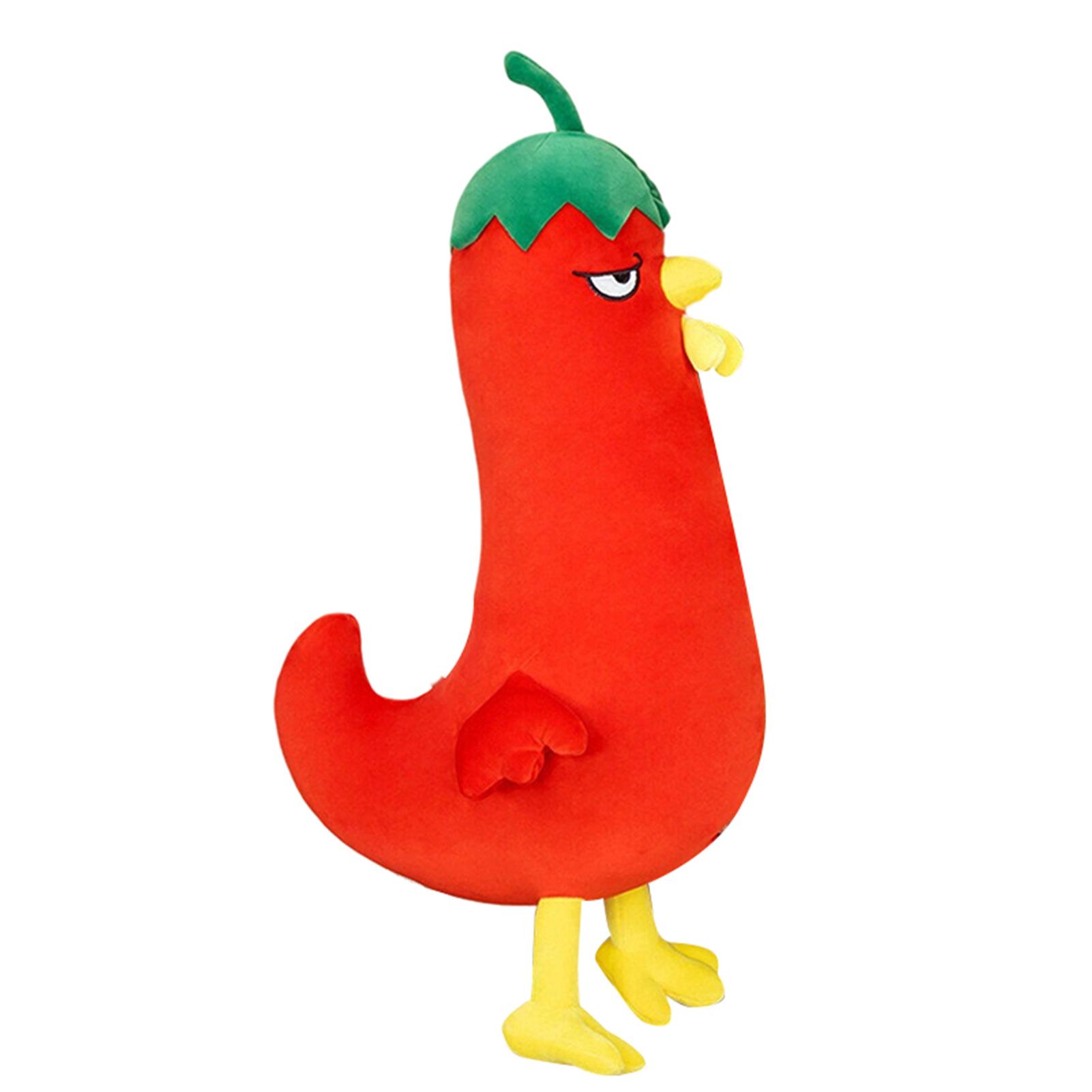 Cute Plush Vegetable Chicken Doll Cartoon Stuffed Toy Super Soft Pillow Great Birthday Gifts For Children Spicy Chicken