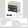 Pulitore Ultrasuoni 2-30L 40KHz con Riscaldatore Timer per Pulizia Gioielli Controllo a Manopola Occhiali Anelli Protesi Denti Strumenti Musicali
