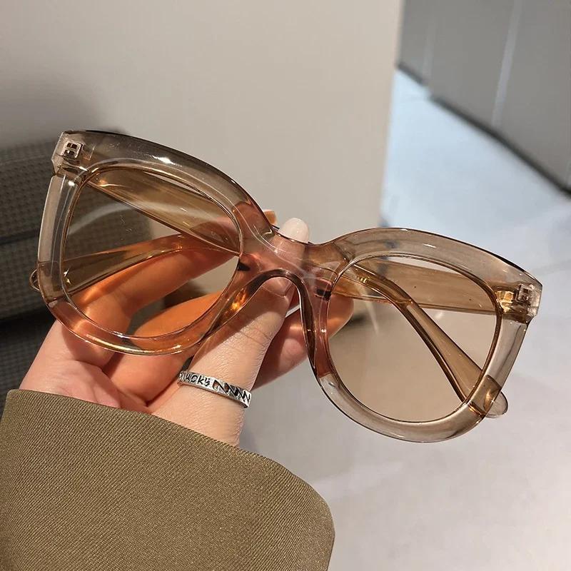 Oversized Butterfly Cat Eye Sunglasses New Trendy Fashion Female Colorful Popular Brand Designer Eyewear Women Shades