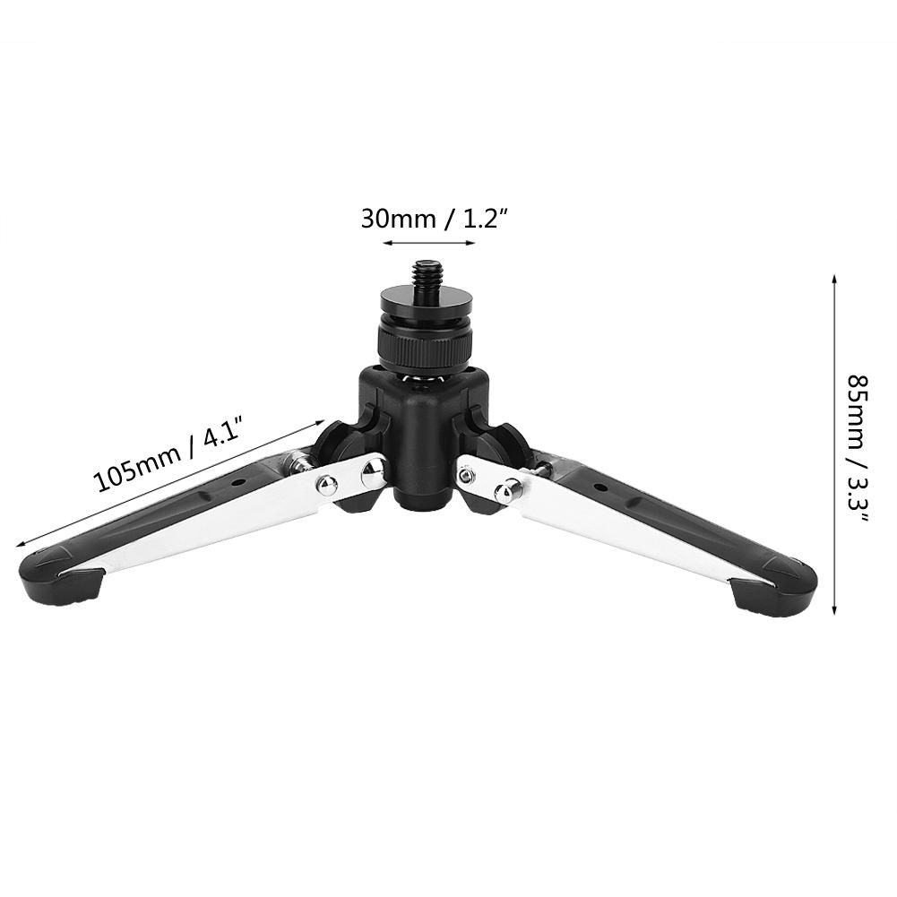 Universal Mini Three Feet Support Stand Tripod Monopod Base with 3 8in Mounting Screw