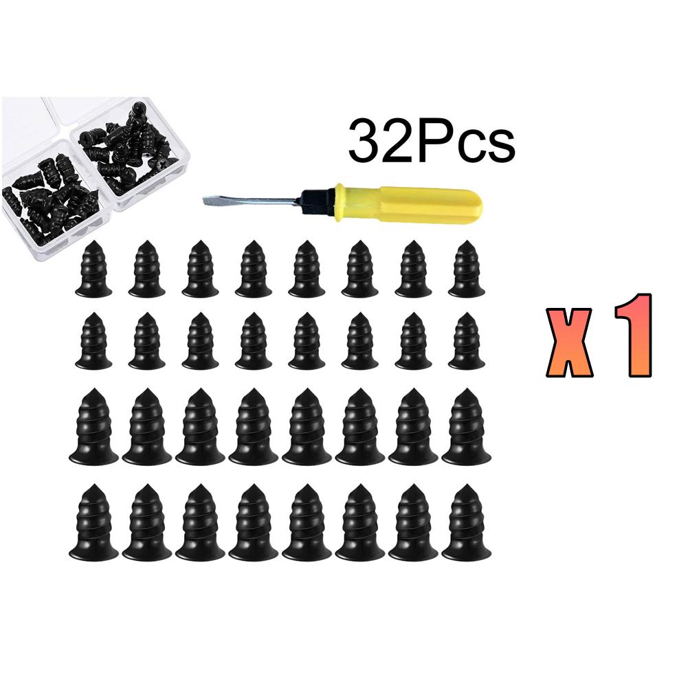 32Pcs Car Vacuum Tire Repair Kit Set Tubeless Tyre Puncture Rubber Screw Vacuum Tyre Repair Rubber Nails Tool Patches Tool