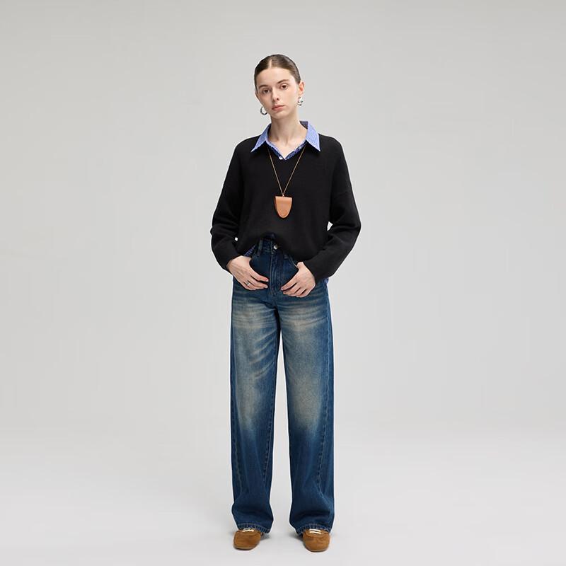 

Women s High-Waisted Wide-Leg Denim Jeans 26