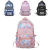 Trendy Color Blocked Backpack For Outdoor Travel Stylish School Bag For Teens