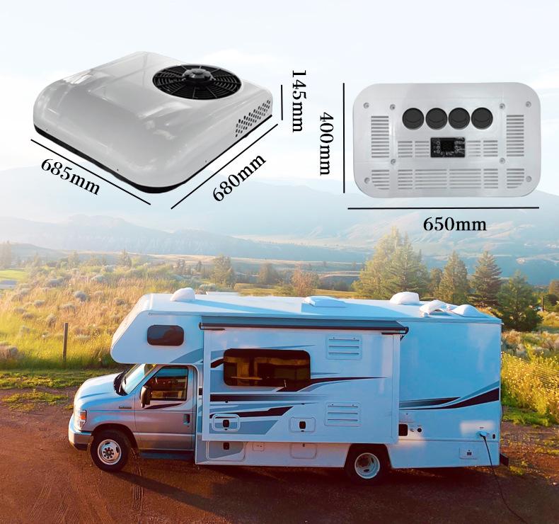 12V/24V Electric Scroll Car Air Conditioner for RVs, Trucks, and Food Trucks