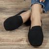 Spring new square head flat bottom fly-woven single shoes women's one-pedal casual shoes