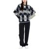 MLB FW22 Pattern Embroidered Crew Neck Pullover Long Sleeve Sweatshirt Unisex sweatshirt Black 3AMTY0124-50BKS