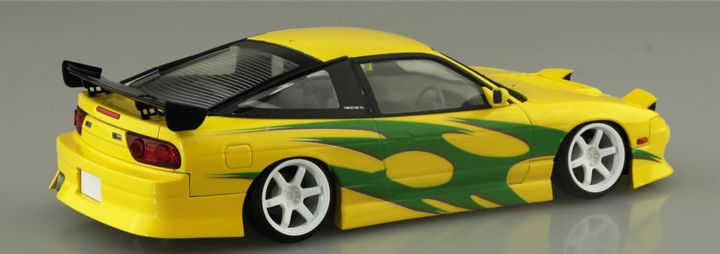 Aoshima Bunka Kyozai The Tuned Car Series Nissan URAS RPS13 180SX Plastic Model Car 1/24 No.97 '96 Ver.1