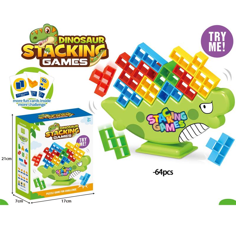 Hot Stacking Blocks Tetra Tower Balance Game Stacking Building Blocks Puzzle Board Assembly Bricks Educational Toys For Children