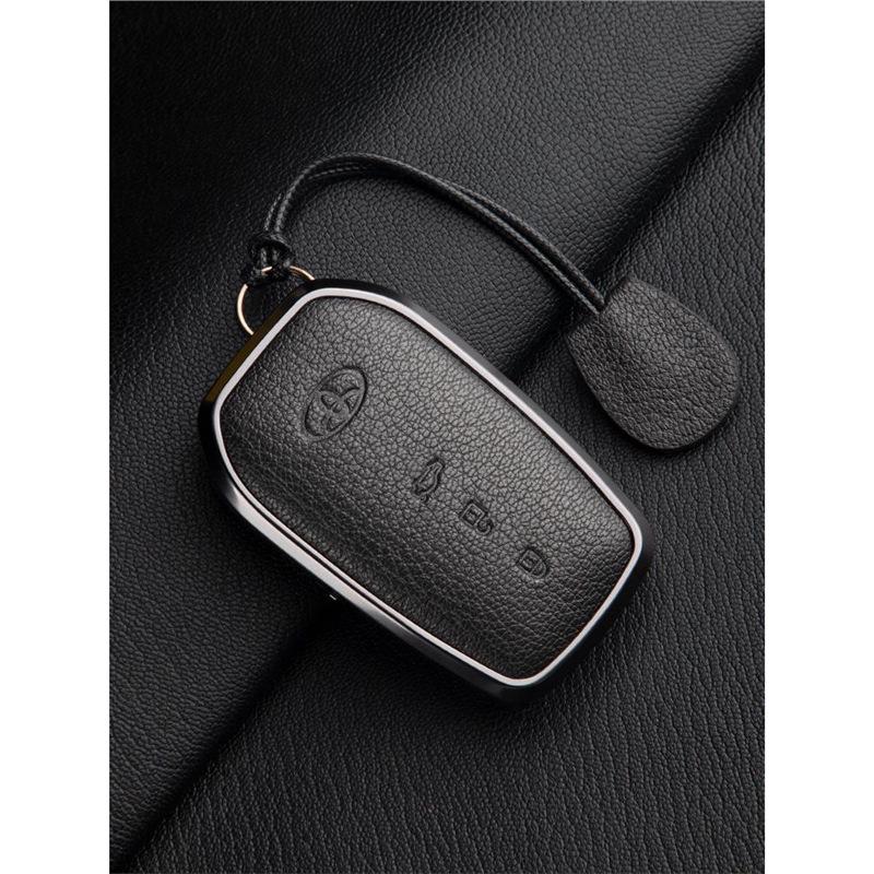 Skórzany Etui na Kluczyki do Toyota Camry, Highlander, Prado, Land Cruiser, Venza, RAV4 - 9. Gen
