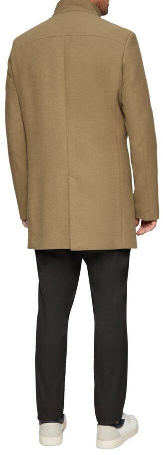 s.Oliver Coat Made of a Wool Blend with a Fixed Quilted Insert (2149194) Brown