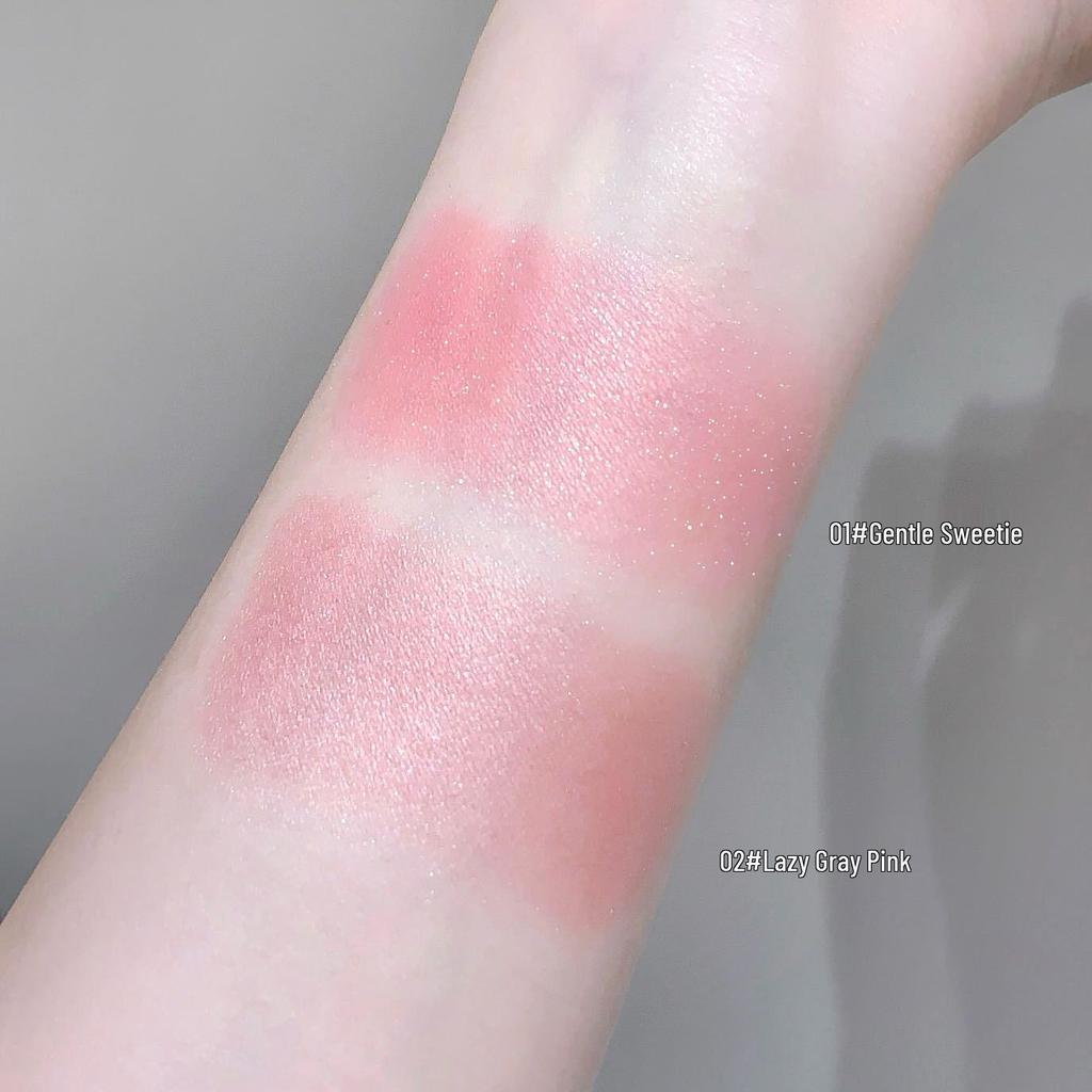 Kakashow Sculpting Baked Blush: Brightening Shimmer Pearl Mood Palette in Korean Style