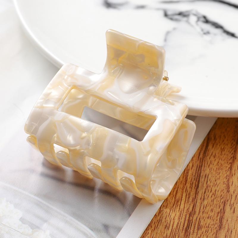 Korean-Style Temperament Square Acetate Hair Clip for Women - Large Ponytail Accessory