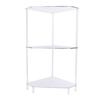 3 Tier Triangular Acrylic Corner Side Table Small Corner Side Table Bathroom Organizer Water