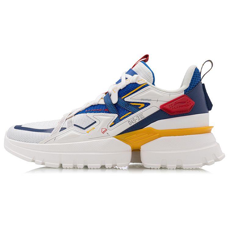 

Li Ning UT Street Fashion амортизирующие нескользящие износостойкие низкие повседневные туфли мужские кроссовки белые синие AGLQ045-3