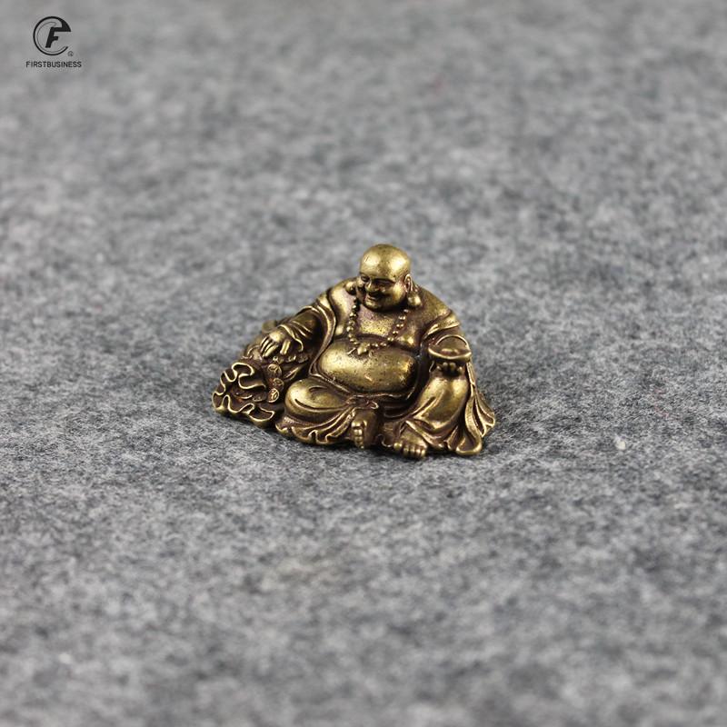 Antique Copper Buddha Miniature Figurines Home Decorations for Living Rooms Pure Brass Vintage GuanYin Buddhas Desktop Ornaments