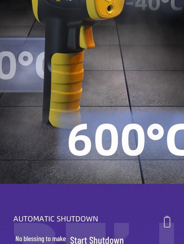 Deli High-Precision Industrial Infrared Thermometer for High and Low Temperatures