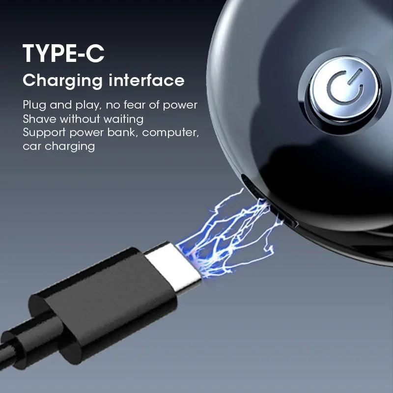 Pocket Electric Shaver Portable Mini Travel Razor Rechargeable Facial Beard And Body Hair Trimmer Wireless Detachable Shaver