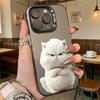 Angry White Cat Shockproof Phone Case for Iphone 16 15 14 13 12 11 Pro Max/Mini Anti-Scratch Premium Hard Cover