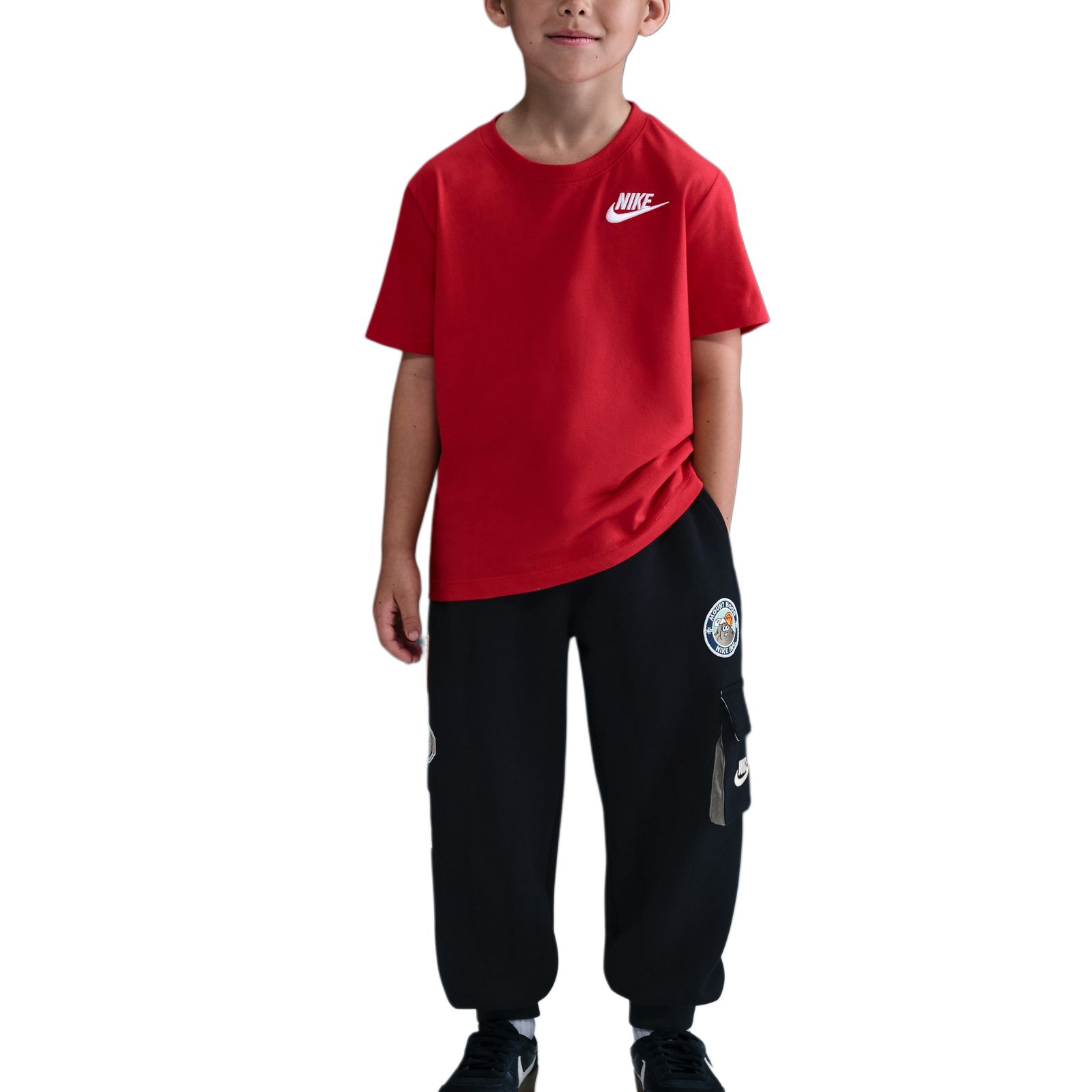 Nike Kids  Knitted Sports Pants With Utility Pockets Soft And Comfortable Kids pants IO6112-010 XS