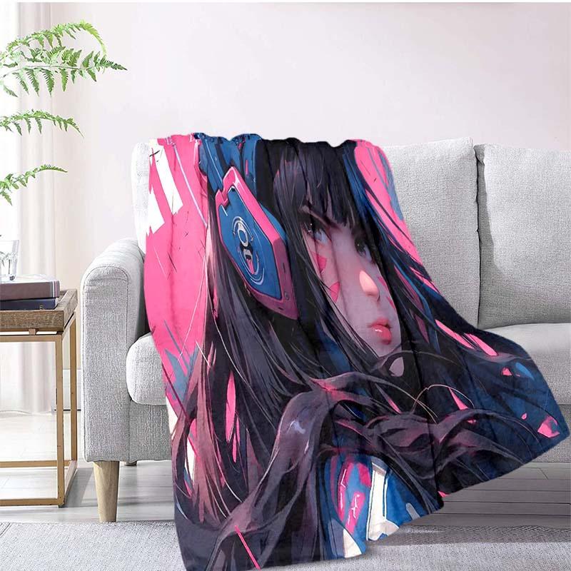 Gaming Girl Style Blanket Household Multipurpose Blanket Used For Chair Sofa Bed Soft And Warm Giving Friends And Relatives Birthday Graduation Gift