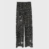 Women's Korean Velvet Sequin Wide-Leg Pants – Thick, Shiny, Extended Straight Fit for Autumn and Winter