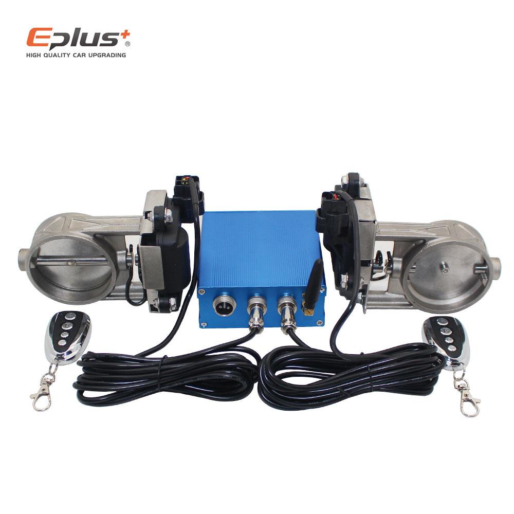 EPLUS Universelles Auto-Auspuffrohr Elektrisches Ventil-Kit Mehrwinkel-Modus 51 60 63 70 76MM Steuergerät Fernbedienungs-Kit