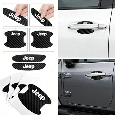 Car Door Handle Anti-scratch Sticker Emblem Badge for Wrangler JK Renegade Liberty Patriot Compass Grand Cherokee Rubicon