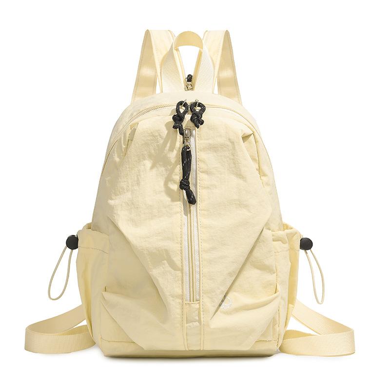 

New retro casual backpack, lightweight and versatile backpack, simple and large-capacity travel bag for women бежевый