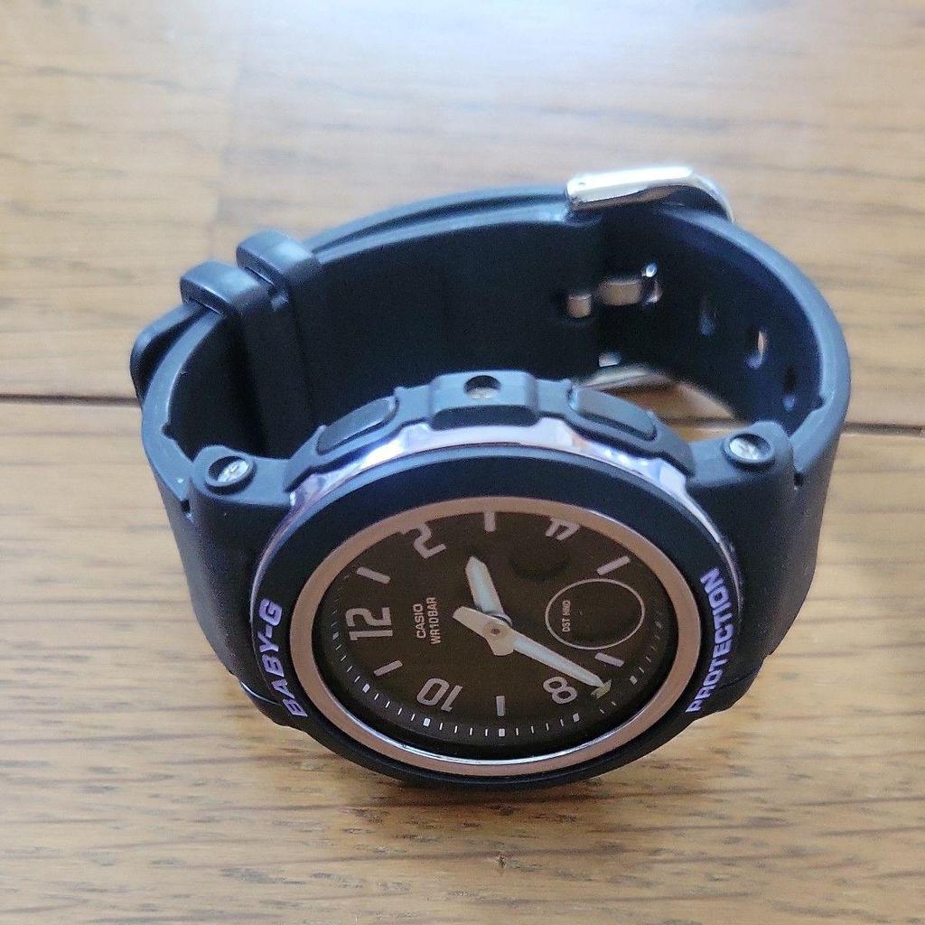 Used CASIO Baby-G BGA-2900R Analog-Digital Watch Black