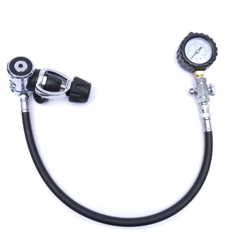 Submersible Pressure Gauge for Regulator Underwater Diving, Professional Diving Pressure Gauge, Diving Pressure Gauge
