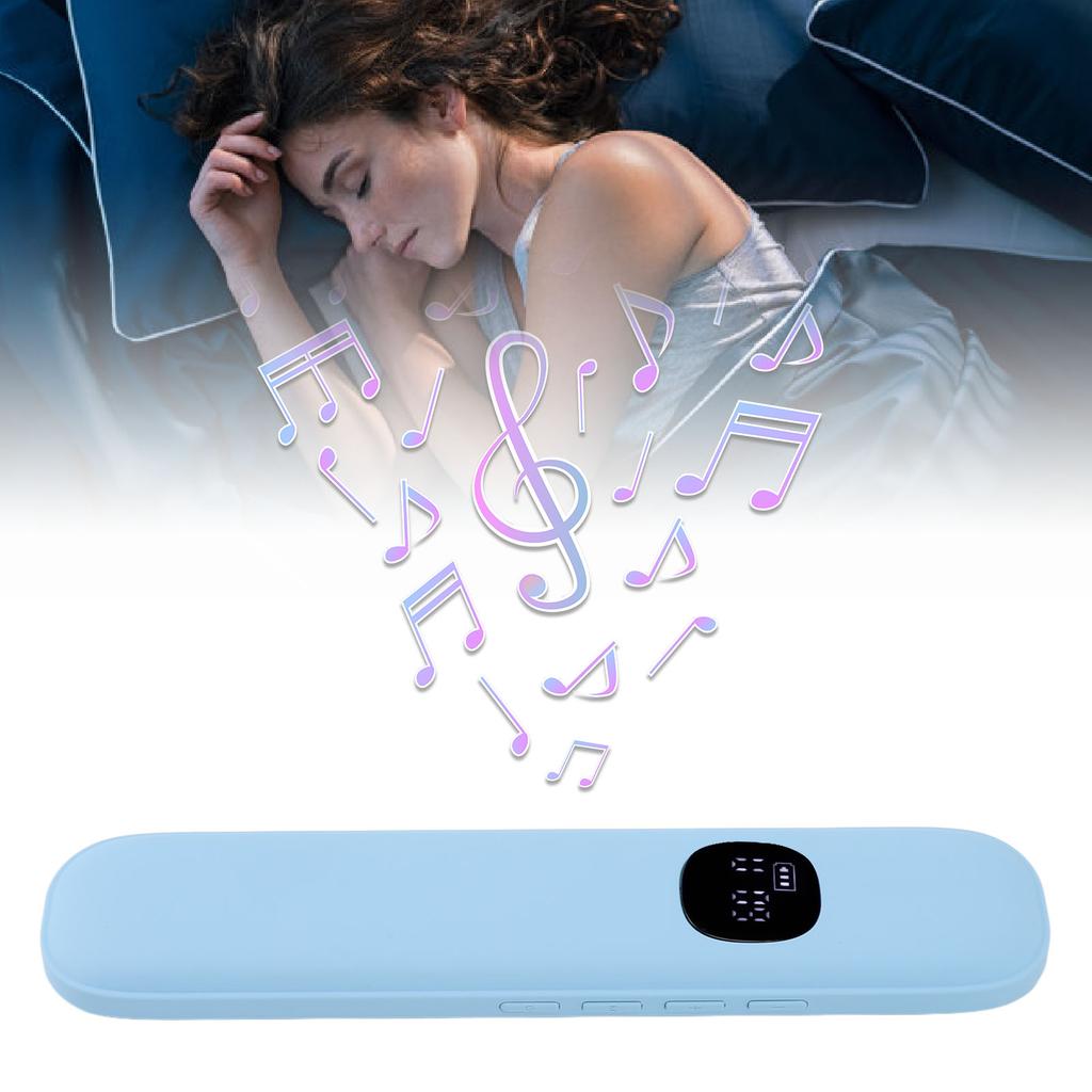 Bone Conduction Speaker Digital Display BT Under Pillow Speaker with White Noise Volume Adjustment T