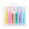 Fluorescent Highlighters: 4 or 6 Colors, Thick Tip, Large Capacity, Quick-Drying for Students and Journals