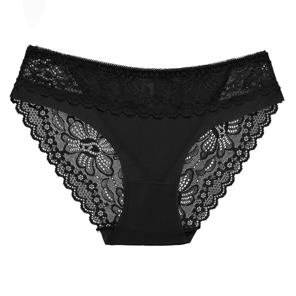 Women's Lace-trimmed, Openwork Sexy Panties