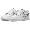 Nike Court Vision Low Premium Punta Redonda Cómodo Cálido Antideslizante Zapatillas de Skate de Caña Baja Zapatillas de Mujer Blanco FZ0637-100