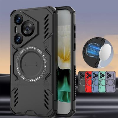 Für Huawei Pura 70 Pro Hülle Cover Pura 70 Pro Capa Ringförmige Magnetische Handy Rückseite Magsafe Kabelloses Laden Fundas Huawei Pura 70 Pro