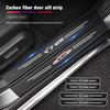 MINI Car Threshold Strip Anti Stepping Leather Protective Sticker For MINI Cooper R56 F56 R50 JCW Cabrio Aceman Countryman WORKS