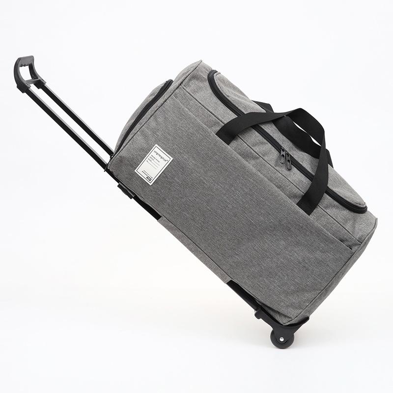 

Новая портативная сумка-тележка большой вместимости, водонепроницаемая сумка для обуви, многосекционная дорожная сумка для хранения, сумка для ручной клади для коротких командировок серый