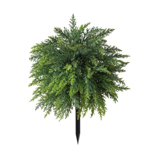 Artificial Pine Topiary Realistic Faux Pine Bushes Artificial Greenery with Spike Christmas Topiary