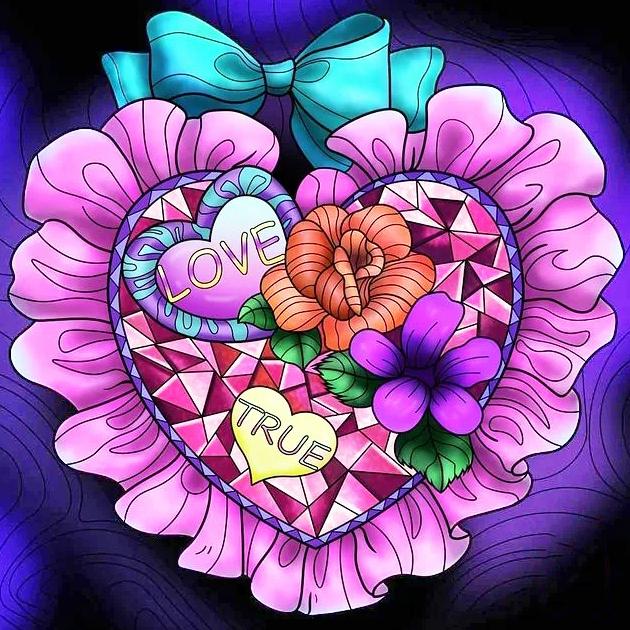 

DIY Алмазная мозаика Цветок Красочный Новое поступление Картина Любовь Вышивка крестом Набор Полный квадрат Декор для дома Full Round 20x20CM